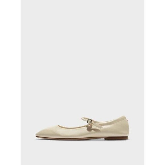 Aeyde Uma White Creamy Nappa Leather Mary Jane Flats Womens 8 EU 39 - Picture 14 of 14